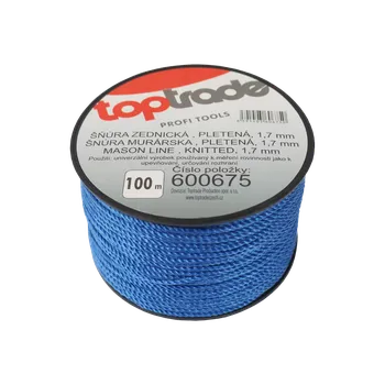 Lany TOPTRADE šňůra zednická, pletená, O 1,7 mm / 50 m (TOPTRADE šňůra zednická, pletená, O 1,7 mm / 50 m)