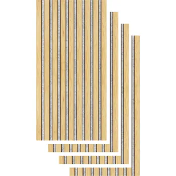 Obklad Windu Akustické obkladové panely, dekor Dýha Dub světlý evropský 800x400mm, 4ks, 0,32m2