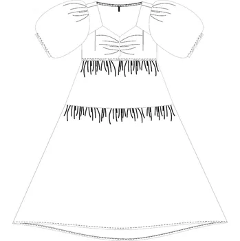 Dámské šaty DÁMSKÉ ŠATY L-SU-4066 BÍLÉ Moodo černá | bílá | šedá | zelená | žlutá | vícebarevná 2277840