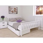 Postel Agata 120x200 cm - BÍLÁ + matrace Optimal 10 cm + rošt ZDARMA