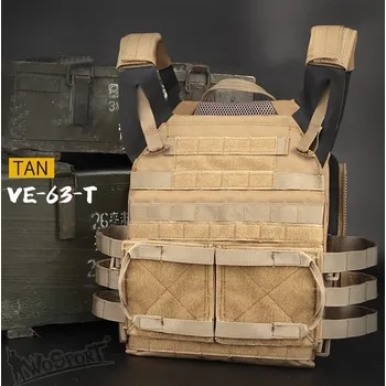 Airsoft Vesta plate Carrier JPC 2.0 - písková, Wosport