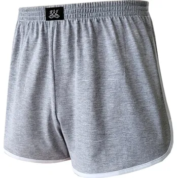 Pánské spodní prádlo Pánské Sportovní Trenýrky FOLTÝN šedý melír PSTF03 Velikost: 3XL, Materiál: Mako-úplet