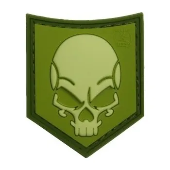 Nášivka 3D nášivka Lebka SOF - zelená, Jackets to go