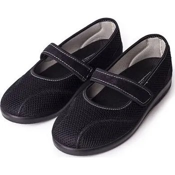 Dámské baleríny Vlnka Dámské komfortní baleríny na suchý zip černá velikost obuv dospělí 36