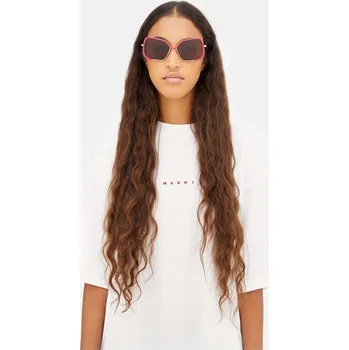 Sluneční brýle Sluneční brýle Marni dámské, hnědá barva, EYMRN00058.004.U25 88A, vel. 58