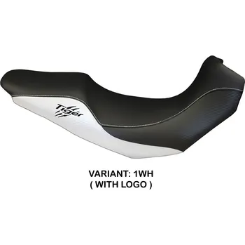 Moto sedlo TPZ Italia Potah sedla Triumph Tiger 1050 (07-13) Avellino 2 model potah sedla: s logem 1WH (white)