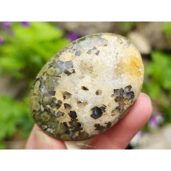 Přírodní kámen Leštěný kámen jaspis oceánový (63g)