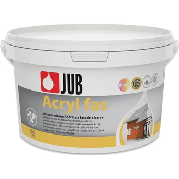 Fasádní barva JUB Acryl fas bílá akrylátová fasádní barva 2 l Bílá
