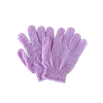 Masážní příslušenství Medical Sud Medical Süd Peelingová rukavice 5 prstů 1 pár - světle růžová