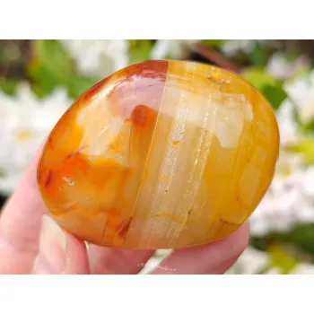 Přírodní kámen Hladký kámen karneol 150g Madagaskar