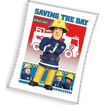Dětská deka Dětská fleecová deka požárník Sam Velikost: ONE SIZE