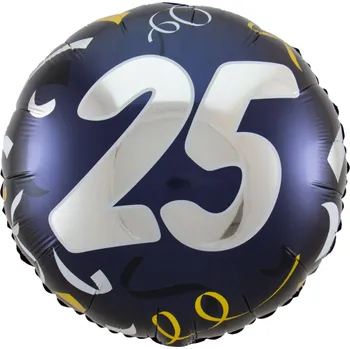 Balónek Folat Balonek fóliový číslo 25 modrý, 45 cm