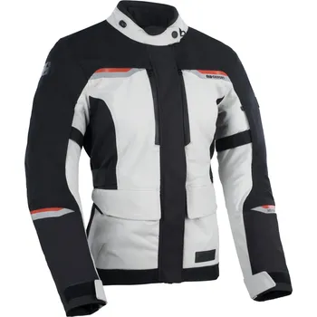 Moto bunda Bunda MONDIAL 2.0 DRY2DRY™, OXFORD ADVANCED, dámská (světle šedá/černá/červená) (Velikost: 8)