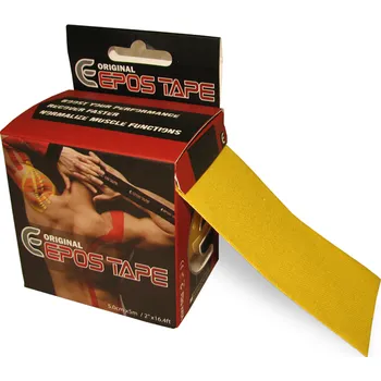 Tejpovací páska KinezioEpostape bavlna 5 cm x 5 m - žlutá