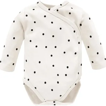 Kojenecké oblečení BODY PINOKIO ZAVINOVACÍ, S PUNÍTKY ECRU. TRES BIEN Velikost: 68