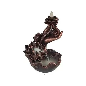 Aroma lampa Stojan "Tekoucí Dým" - Ruka s květy