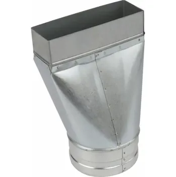 Karl - Redukce – kanál/ohebné potrubí asymetrické 150 x 50 mm, průměr 100 mm