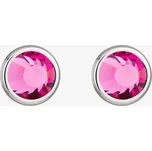Preciosa Ocelové náušnice Carlyn s českým křišťálem Preciosa, roza