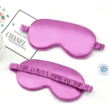 Pleťová maska Spací maska na oči z imitovaného hedvábí - Nachový