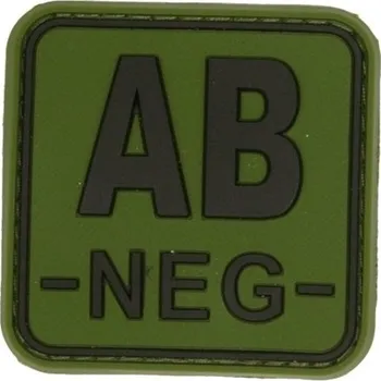 Nášivka 3D čtvercová nášivka AB NEG - zelená, Jackets to go