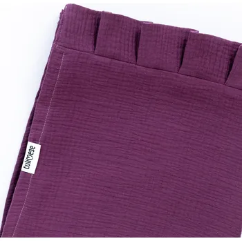 Nebesa nad postýlku Tulimese Baldachýn mušelínový vínový VÝBĚR TYPU BALDACHÝNU: BALDACHÝN SE STOJANEM, VOLITELNÉ DOPLŇKY: BALDACHÝN S VOLÁNEM