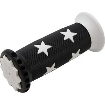 grip gripy dětské 22mm černo-bílé s hězdičkami