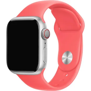 Řemínek na hodinky Silikonový řemínek s kratší a delší přezkou pro Apple Watch Ultra 49mm / 46mm / 45mm / 44mm / 42mm - korálový