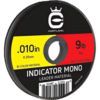 Dvoubarevný indikátor Cortland Bicolor Indicator Mono Leader Material 15,24 m; 0,23 mm; 3,6 kg