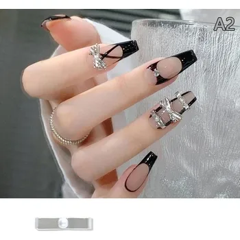 Ozdoby na nehty s mašličkami a 3D efektem - A2