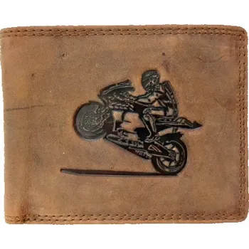 Peněženka KOŽENÁ PENĚŽENKA MOTO STYL