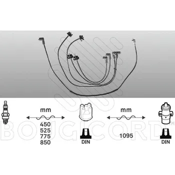 Auto elektroinstalace Zapalovací kabely CITROEN CX 2400 GTi 96kW