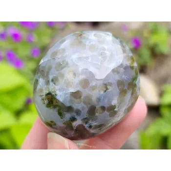 Přírodní kámen Leštěný kámen jaspis oceánový (90g)