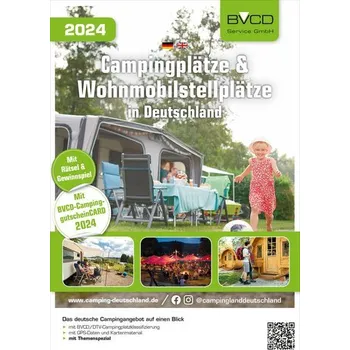 Cestování Campingplätze und Wohnmobilstellplätze in Deutschland 2024 - BVCD Service GmbH