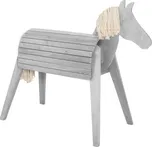 Roba 456022GA dřevěný kůň na hraní šedý