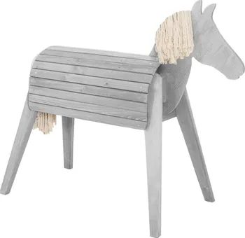 Dřevěná hračka Roba 456022GA dřevěný kůň na hraní šedý