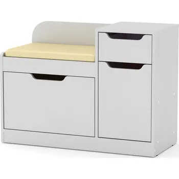 Botník Botník TABERNO 90 cm, lamino matná bílá, VÝPRODEJ