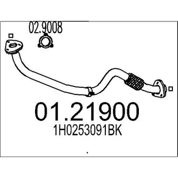 Výfuková trubka Výfuková trubka MTS 01.21900