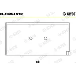 Ojniční ložisko GLYCO 01-4139/4 STD