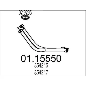 Auto-moto Výfuková trubka MTS 01.15550