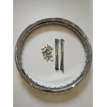 Zapletené kolo Kompletní výplet kola chrom a ráfek - Jawa Pérák zadní kolo