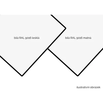 Plexisklo ZenitBOND 3mm Al 0,21 bílý lesk RAL9016 / bílý mat RAL9016 1000 x 3050 mm