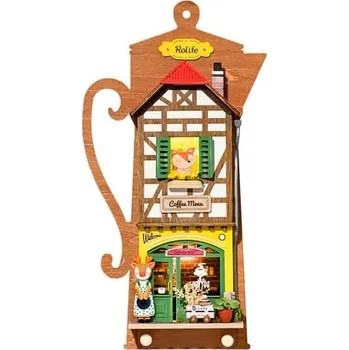 ostatní stavebnice RoboTime miniatura domečku k zavěšení Lenošná kavárna