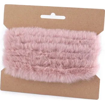 Oděvní / dekorační kožešinový proužek plochý, řezaný šíře 2 cm