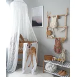 Flamenco Mystique Velký Tylový Baldachýn, Bílý, Průměr 50 cm x 270 cm, s Montážní Sadou