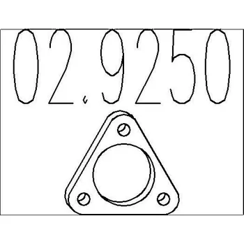 Těsnění výfuku Těsnění, výfuková trubka MTS 02.9250