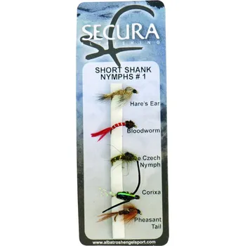 Umělá nástraha Secura Flyfishing Mušky Short Shank Nymphs #1 5 ks
