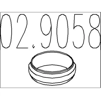 Těsnění výfuku Těsnění, výfuková trubka MTS 02.9058