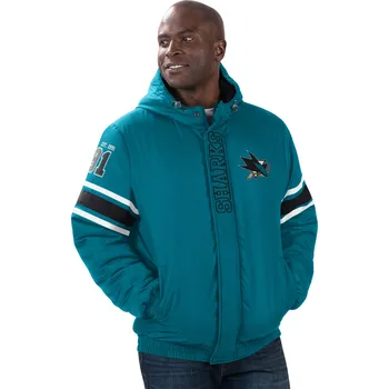 Pánská větrovka G-III Pánská bunda San Jose Sharks NHL Tight End Winter Jacket Velikost: M