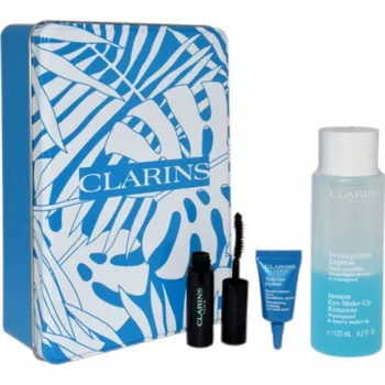 Masážní přístroj Clarins Clarins Set (Okamžitý odličovač očí 125 ml + Total Eye Hydrate 3 ml + řasenka 3 ml)