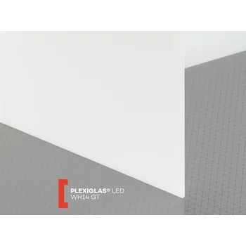 Plexisklo Röhm Opálové plexisklo Plexiglas LED 3mm WH14 nasvětlovací 2030 x 3050 mm